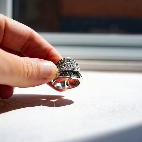 SIF JAKOBS ring zirconia stones - Picture 4 of 6